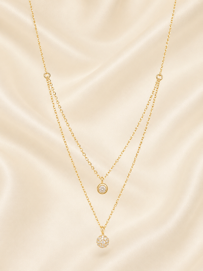 Celestial Spark Double Layer Necklace