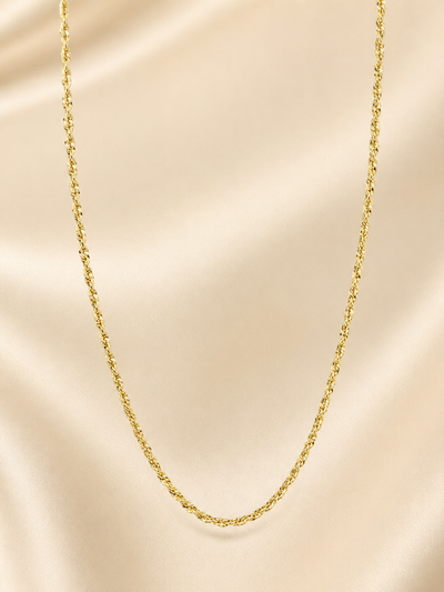 Golden Twist Chain Necklace