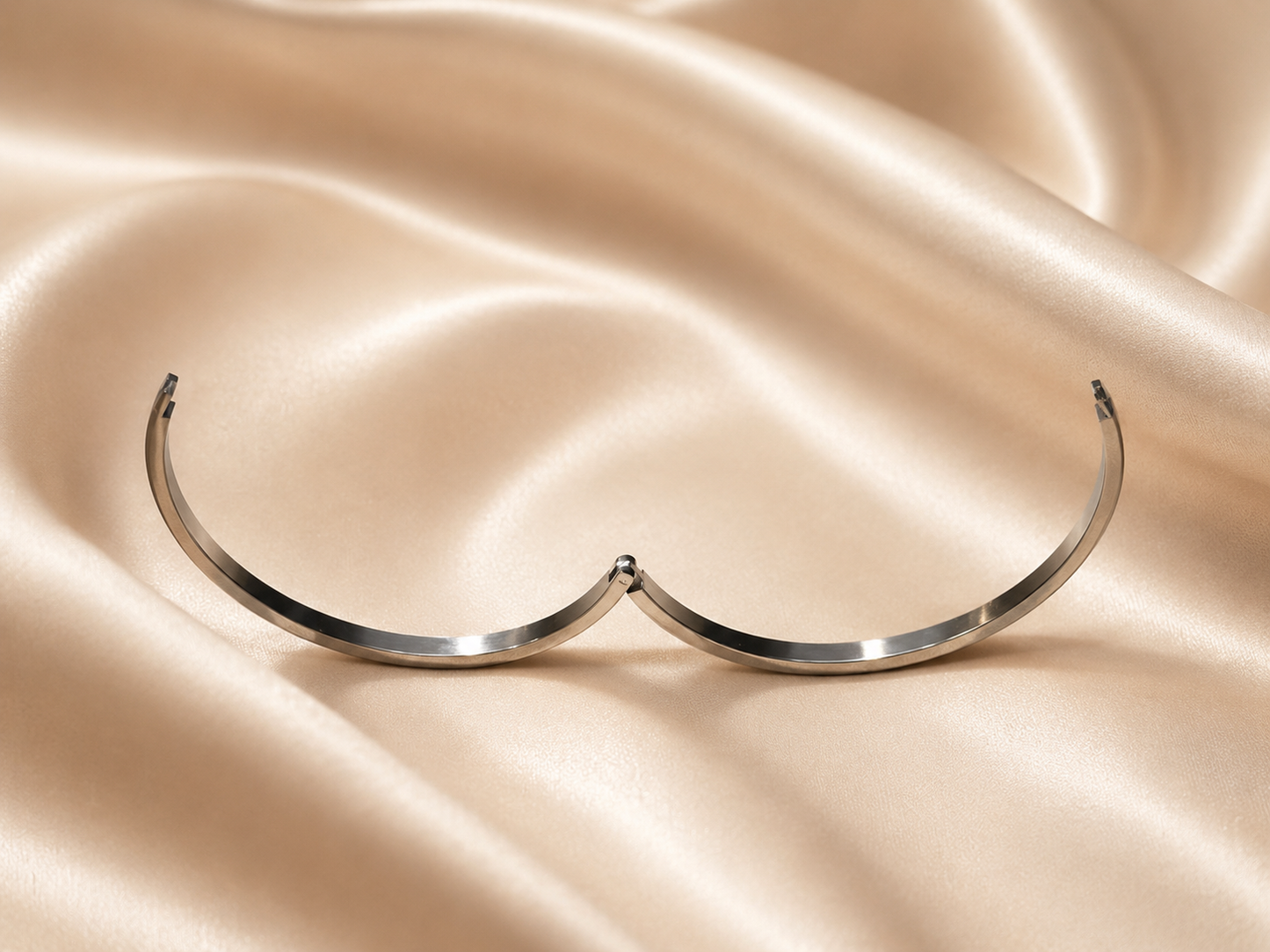Silver Classic Minimal Bangle Bracelet