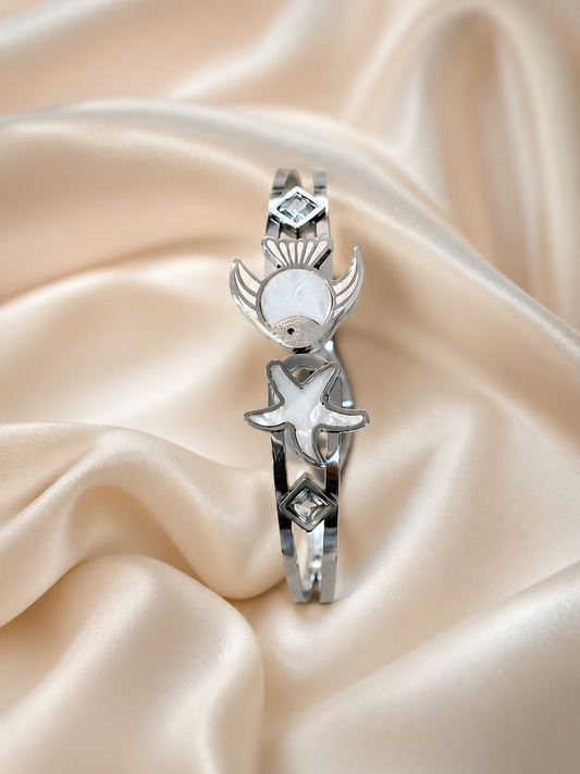 Silver Ocean Charm Bracelet
