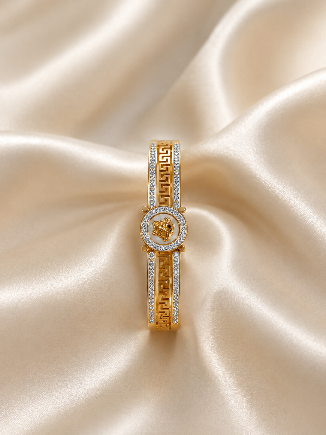 Rose Gold Medusa Greek Kada