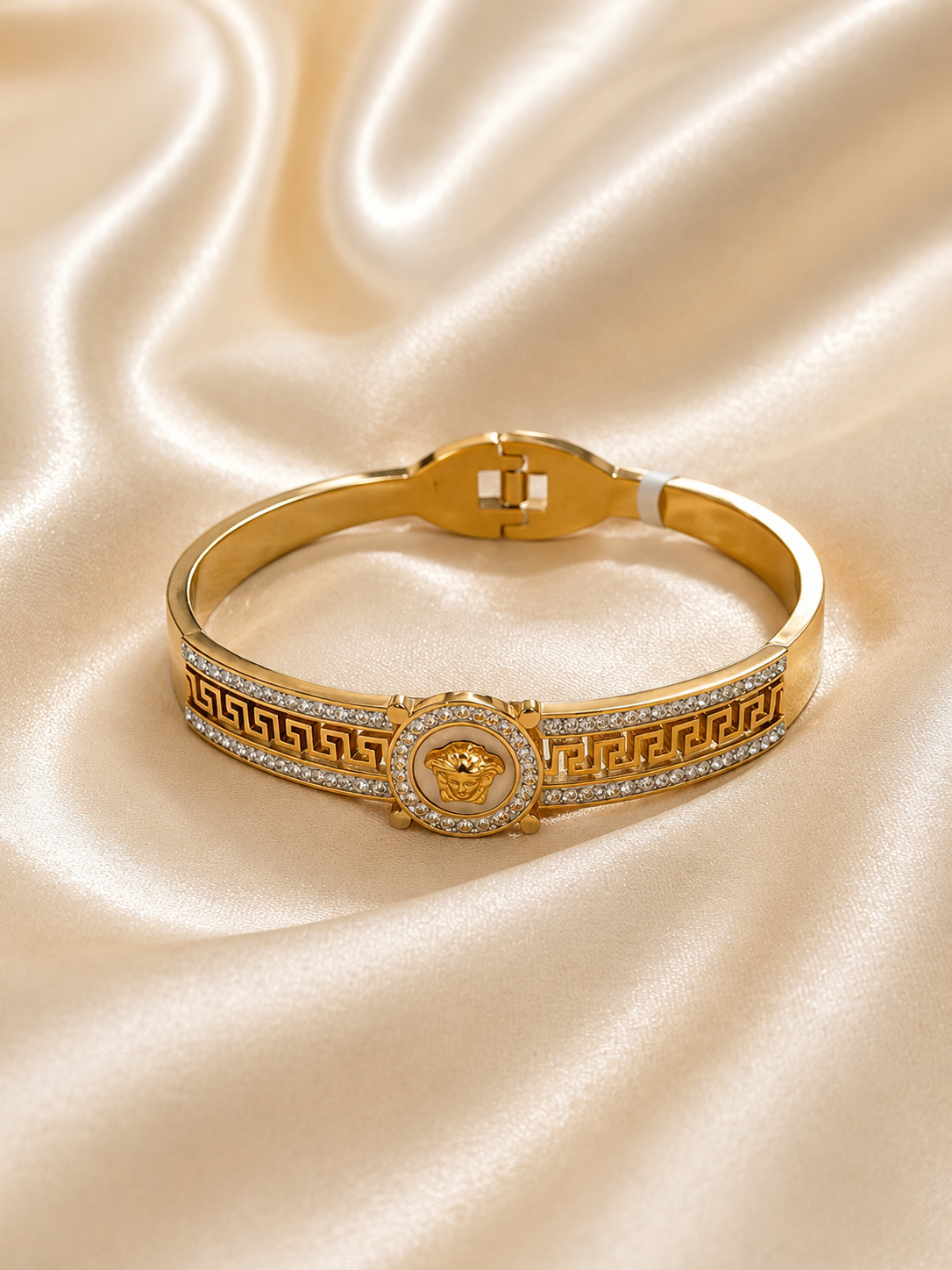 Rose Gold Medusa Greek Kada