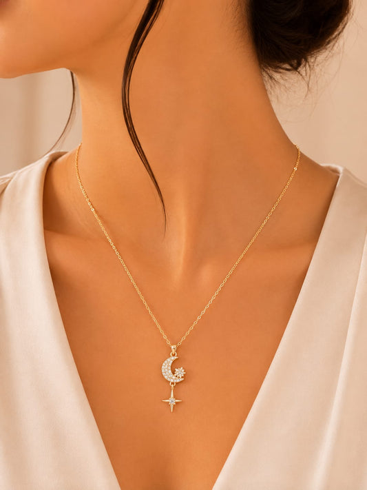 Star Gold Pendant Necklace