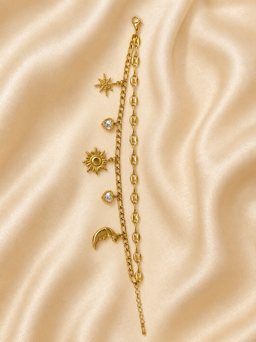 Celestial Charm Layered Bracelet