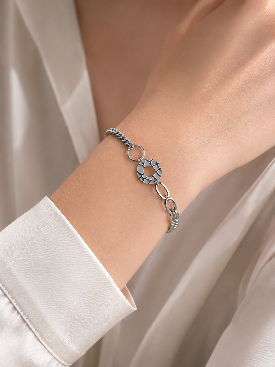 Silver Urban Link Bracelet