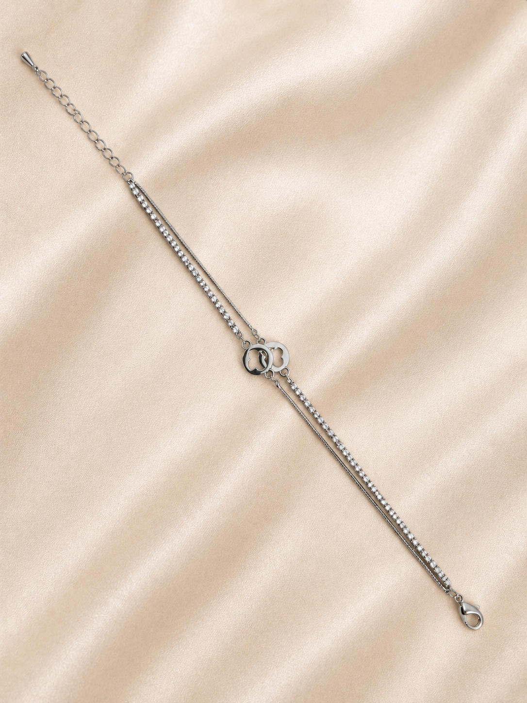 Minimal Clover Crystal Bracelet