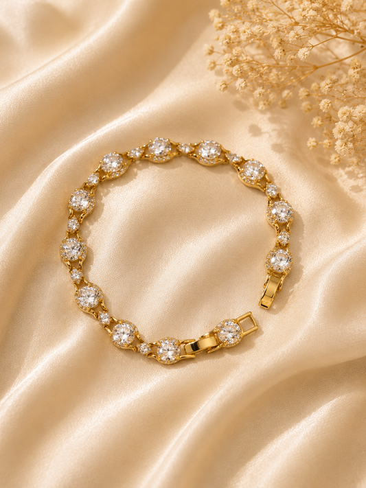 Royal Crystal Tennis Bracelet