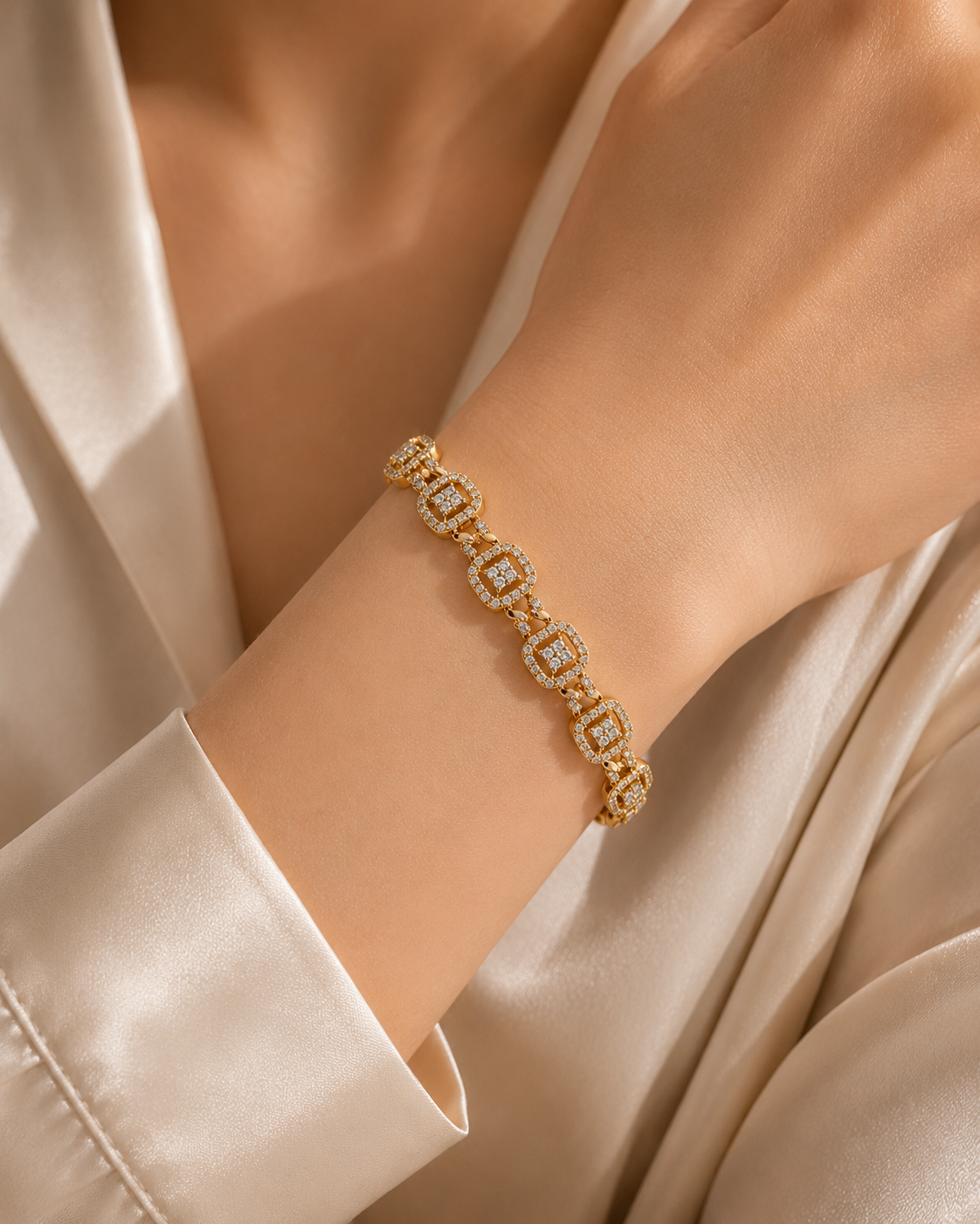 Royal Diamond Link Bracelet