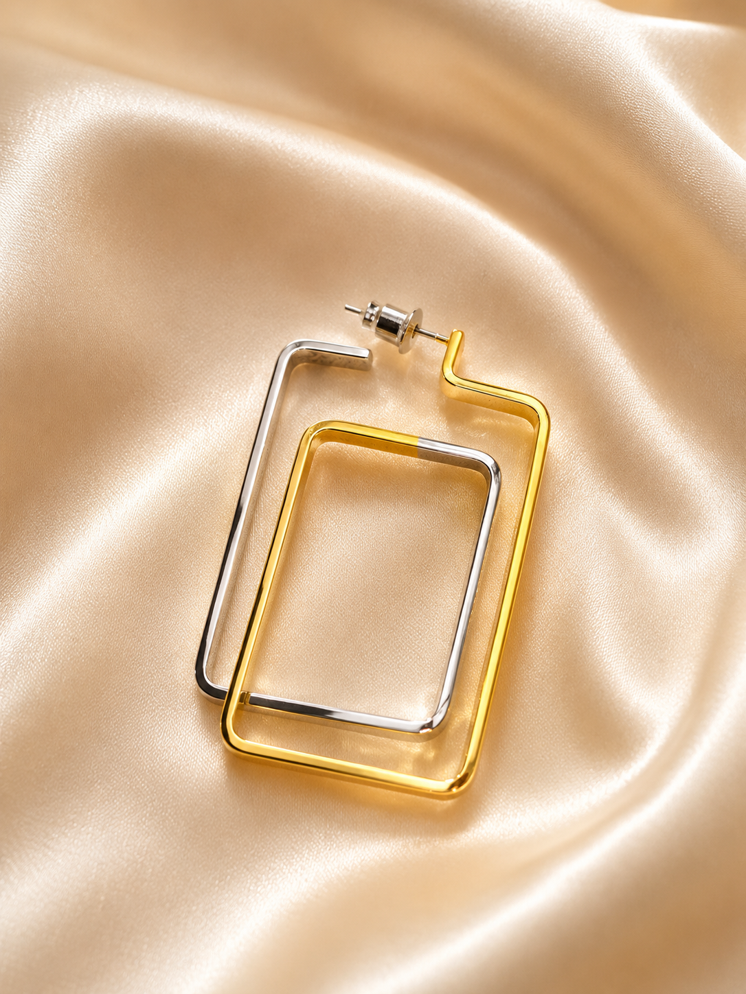 Korean Style Rectangle Earrings