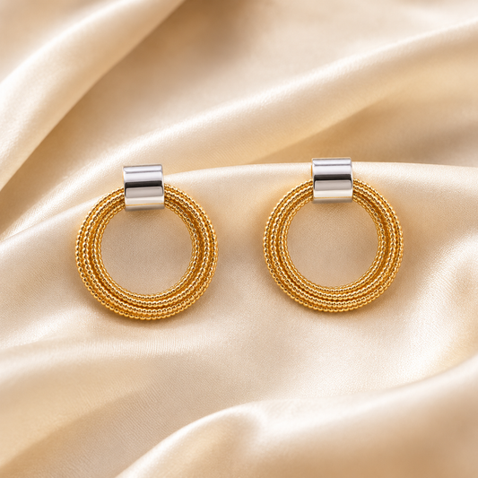Golden Luxe Multi-Layer Hoop Earrings ✨