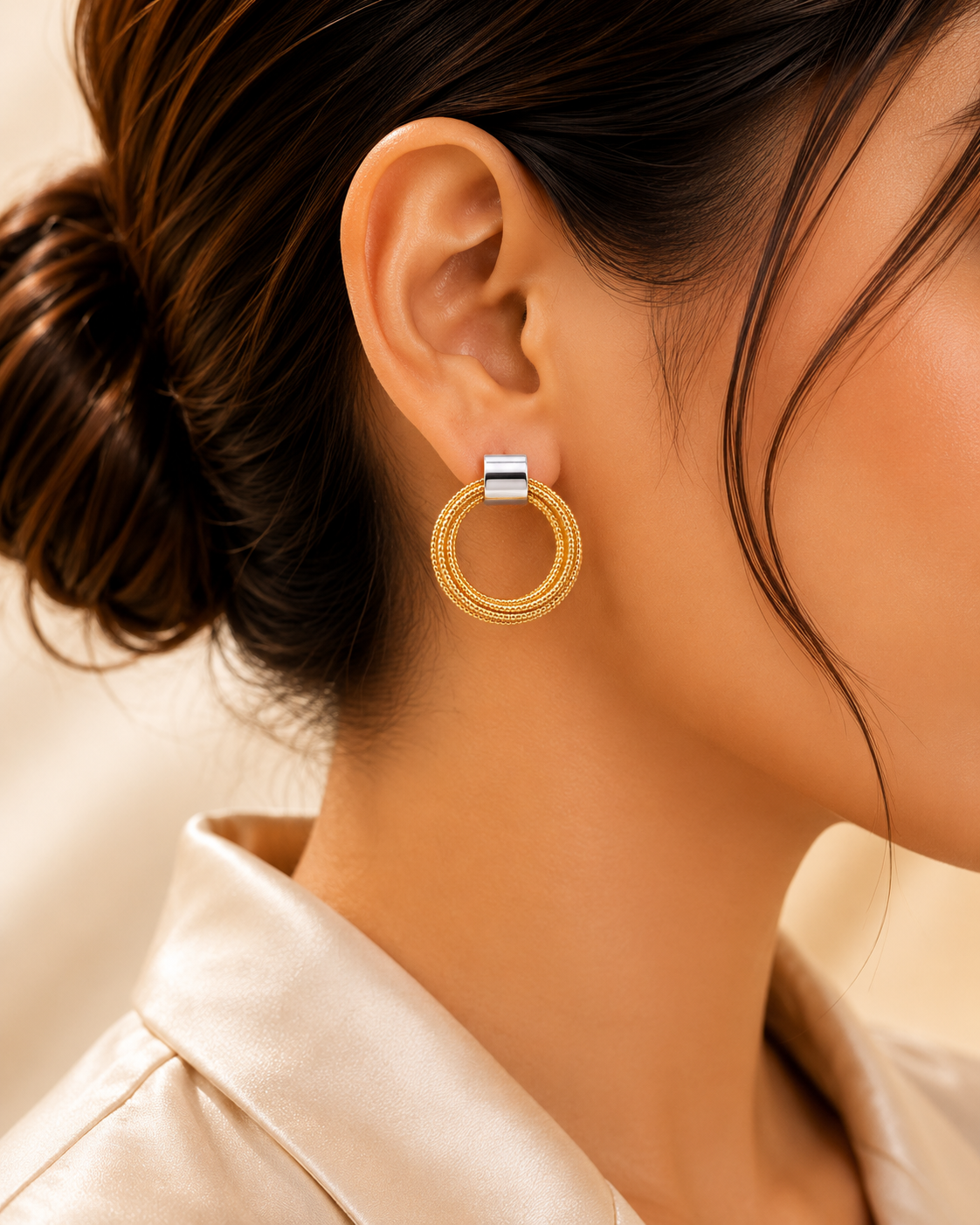 Golden Luxe Multi-Layer Hoop Earrings ✨